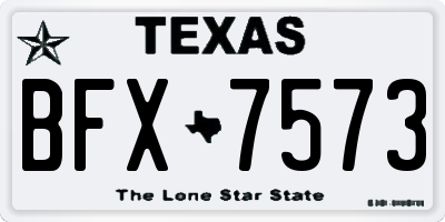 TX license plate BFX7573