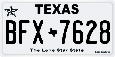 TX license plate BFX7628