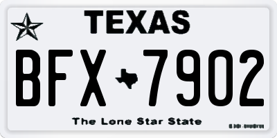 TX license plate BFX7902