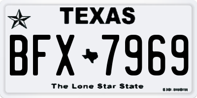 TX license plate BFX7969