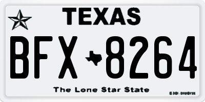 TX license plate BFX8264