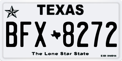 TX license plate BFX8272
