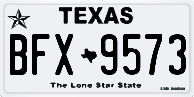 TX license plate BFX9573