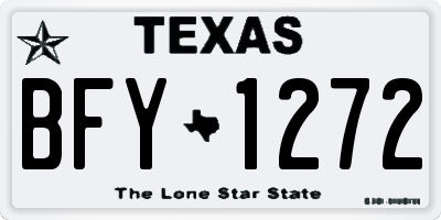 TX license plate BFY1272