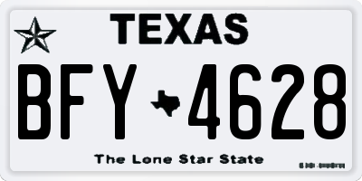 TX license plate BFY4628