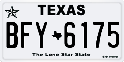 TX license plate BFY6175