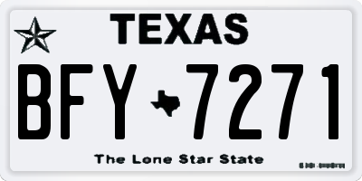 TX license plate BFY7271