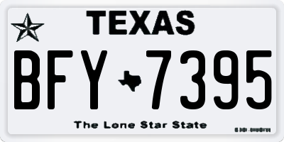 TX license plate BFY7395