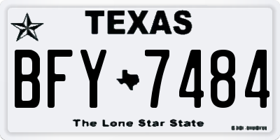 TX license plate BFY7484
