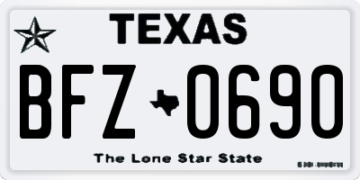 TX license plate BFZ0690