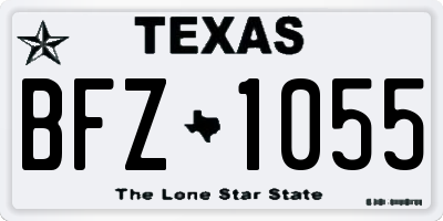 TX license plate BFZ1055