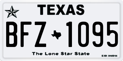 TX license plate BFZ1095