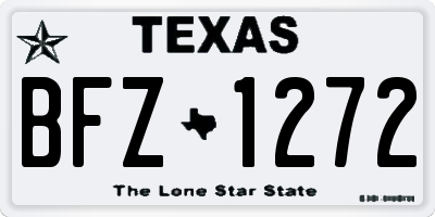 TX license plate BFZ1272