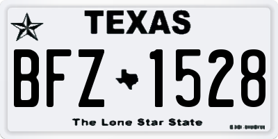 TX license plate BFZ1528