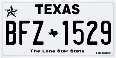 TX license plate BFZ1529