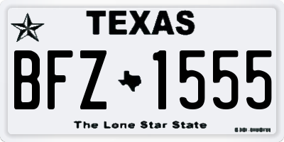 TX license plate BFZ1555