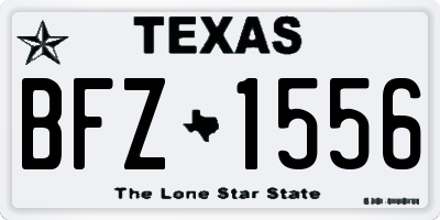 TX license plate BFZ1556