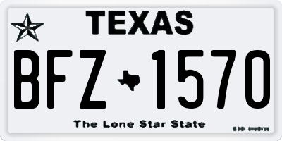 TX license plate BFZ1570