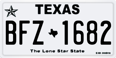 TX license plate BFZ1682