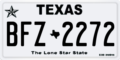 TX license plate BFZ2272