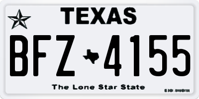 TX license plate BFZ4155