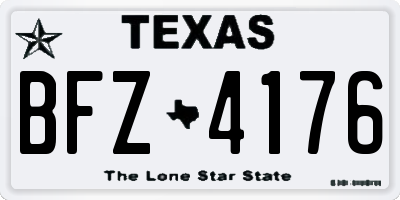TX license plate BFZ4176