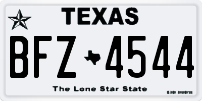 TX license plate BFZ4544