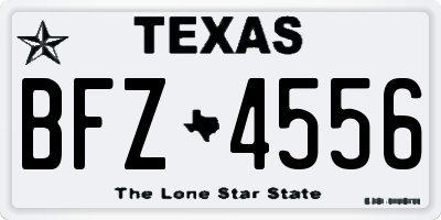 TX license plate BFZ4556