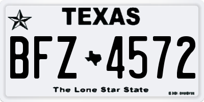TX license plate BFZ4572