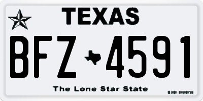 TX license plate BFZ4591