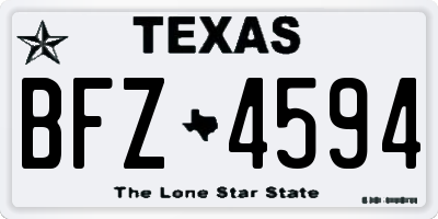 TX license plate BFZ4594