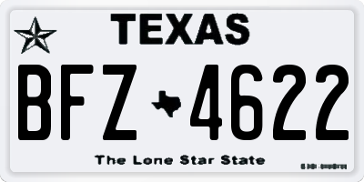TX license plate BFZ4622