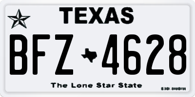 TX license plate BFZ4628
