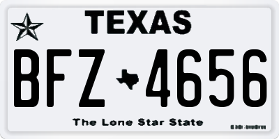 TX license plate BFZ4656