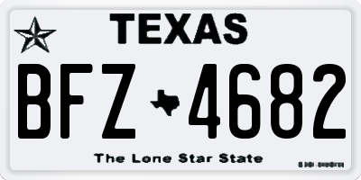 TX license plate BFZ4682