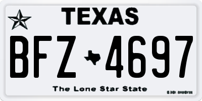 TX license plate BFZ4697