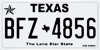 TX license plate BFZ4856