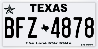 TX license plate BFZ4878