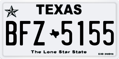TX license plate BFZ5155