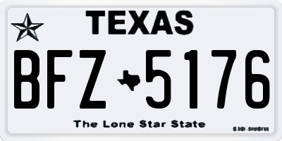 TX license plate BFZ5176