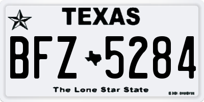 TX license plate BFZ5284