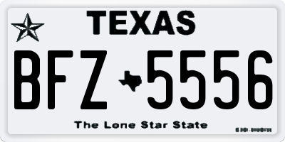 TX license plate BFZ5556