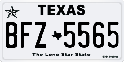 TX license plate BFZ5565