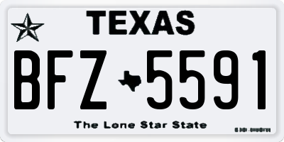 TX license plate BFZ5591