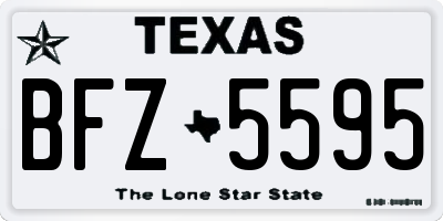 TX license plate BFZ5595
