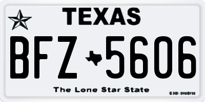 TX license plate BFZ5606