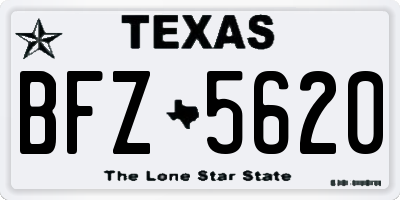 TX license plate BFZ5620