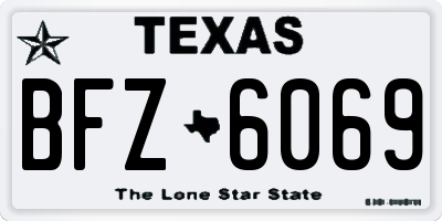 TX license plate BFZ6069