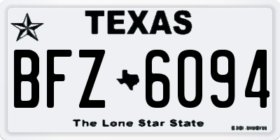 TX license plate BFZ6094