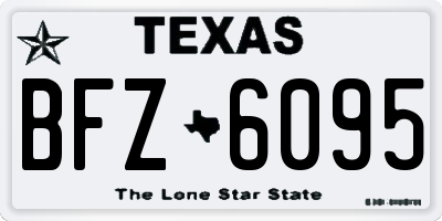 TX license plate BFZ6095